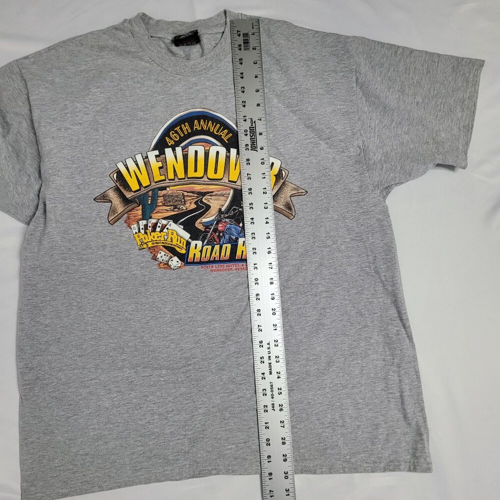 VTG Harley Davidson Wendover Poker Run Salt Lake City Casino Shirt SZ XXL USA - Picture 5 of 10